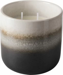 Gusta - Kaars - Grijs - Keramiek - ø10,5cm