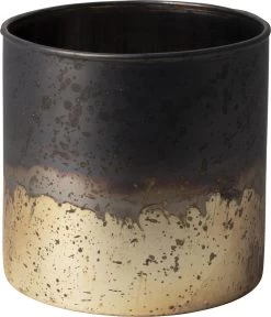 Gusta Theelichthouder Koper/zilver 7x8