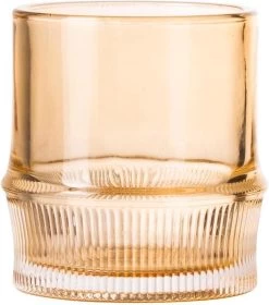 Gusta - Waxinelichthouder - Geel - ø7x8cm - Set 2 Stuks