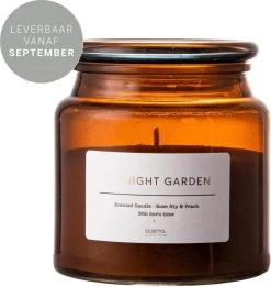 Gusta - Geurkaars - Rozenbottel Perzik - Bruin - ø10x11cm