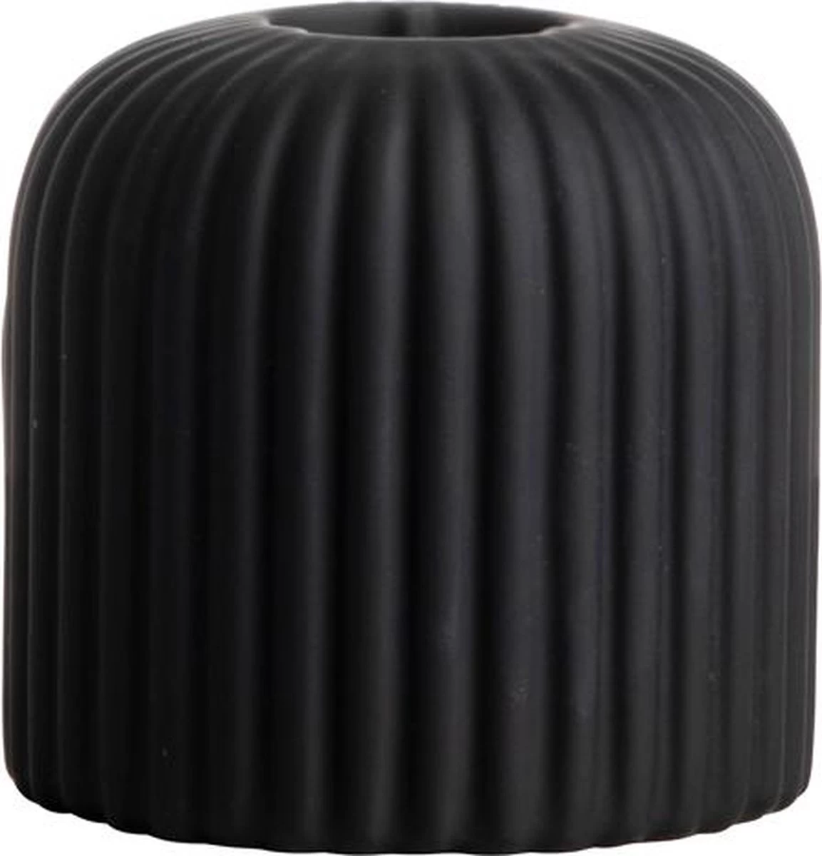 Gusta Dinerkaarshouder Lijnen Zwart - Kandelaars - Steen - Ø 7 Centimeter X 6,5 Centimeter 4 Gusta Dinerkaarshouder Lijnen Zwart - Kandelaars - Steen - Ø 7 Centimeter X 6,5 Centimeter - Afbeelding 2