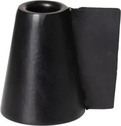 Gusta S/2 Tweezijdige Kaarshouders Ø6x7c - Zwart - Theelichthouder - Kandelaar