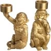 Gusta - Waxinelichthouder - Aap - Goud - Set Van 2 -Gusta® 1173x1200