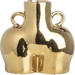 Gusta - Vaas Billen 15,1x8,5x14,3cm - Goud