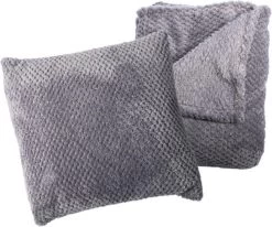 Gusta - Plaid Met Kussenhoes - Paars