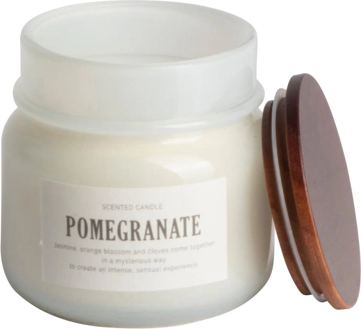 Gusta Geurkaars Met Houten Deksel - Pomegranate 4 Gusta Geurkaars Met Houten Deksel - Pomegranate - Afbeelding 2