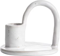 Gusta Dinerkaarshouder Freckle - Wit - Ø10X7,5 Cm - Vintage