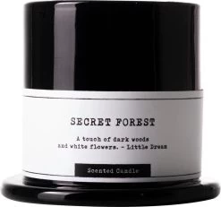 Gusta - Geurkaars - Zwart - Secret Forest - ø7x8cm -Gusta® 1200x1120