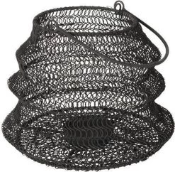 Gusta Opvouwbaar Windlicht Zwart - 20x15cm