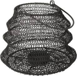 Gusta - Windlicht - Opvouwbaar - Zwart - ø20x15cm - Set 2 Stuks -Gusta® 1200x1181