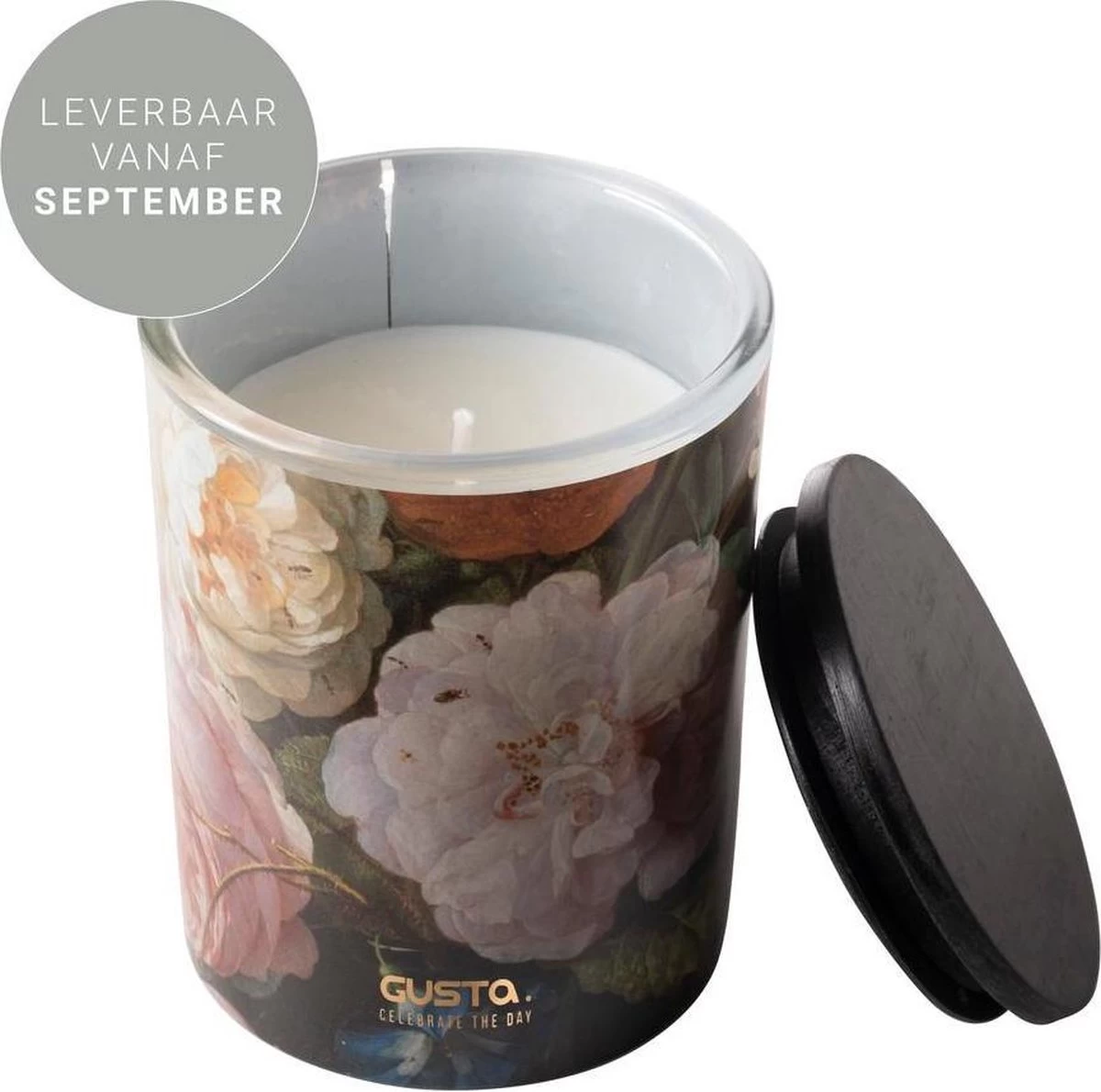 Gusta Hollandse Meesters - Geurkaars - Bloemen, Vanille, Cederhout - ø8x10cm 3 Gusta Hollandse Meesters - Geurkaars - Bloemen, Vanille, Cederhout - ø8x10cm