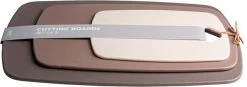 Gusta Snijplanken Set Van 3 - Plastic - 35 Centimeter X 25 Centimeter X 1,5 Centimeter