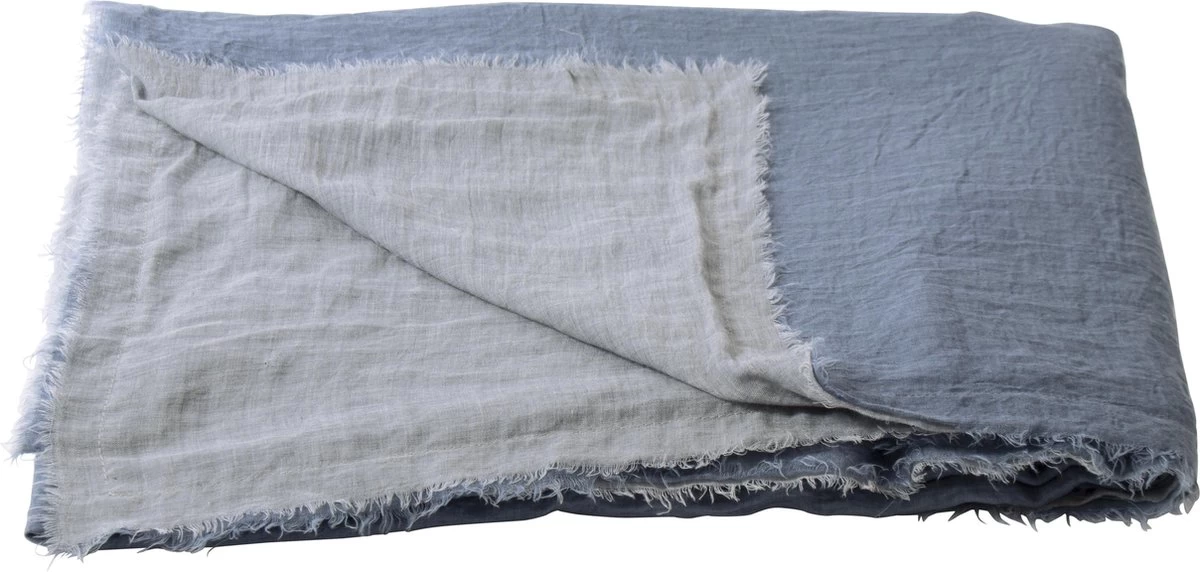 Gusta - Plaid - Blauw - 140x180cm 6 Gusta - Plaid - Blauw - 140x180cm - Afbeelding 4