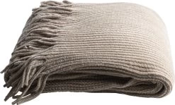 Gusta - Plaid Chenille 152x127cm - Taupe