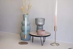 Gusta Waxinelichthouder Grijs - Waxinelichthouders - Glas - Ø 10,5 Centimeter X 15 Centimeter -Gusta® 1200x800 3