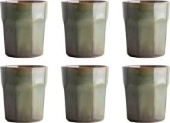 Gusta Chantilly - Mok - Kopje - 280ml - Groen - Set 6 Stuks