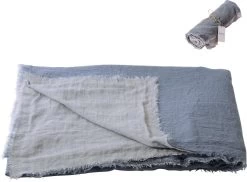 Gusta - Plaid - Blauw - 140x180cm