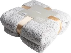 Plaid Sherpa Fleece 130x160cm Beige