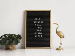 By Roon Gusta Letterbord - Decoratieve Letters En Cijfers - 30x45x2cm - 1 Stuk - Teksten - Boodschappenlijst - Kinderen