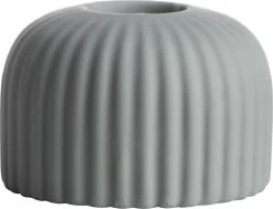 Gusta - Kandelaar - Dinerkaarshouder - Groen - Ribbel