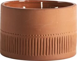 Gusta - Kaars - 3 Lonten - Terracotta - ø12x8cm -Gusta® 1200x959