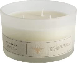 Gusta - Geurkaars - Citroen - Citronella - 3 Lonts - ø13x7,8cm