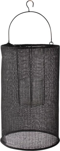 Lantaarn Katoen ø29x46cm Zwart