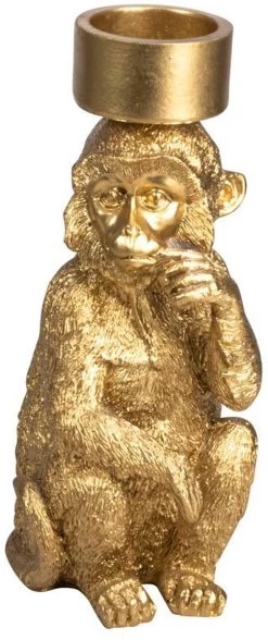 Gusta - Waxinelichthouder - Aap - Goud - Set Van 2 -Gusta® 504x1200