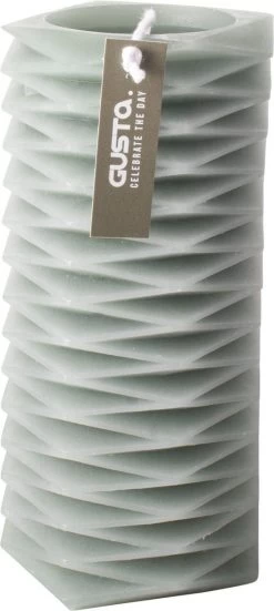 Figuurkaars Zigzag H155cm Groen - Gusta®