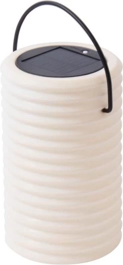 Gusta - Solar Lantaarn - Lampion - Wit - 13,5x11,9x24cm