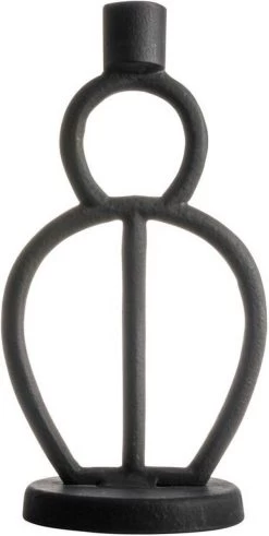 Gusta - Kandelaar - Zwart - Metaal - ø12,5x24cm -Gusta® 604x1200 1