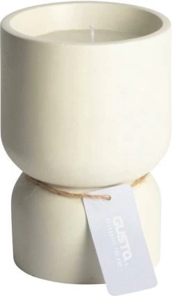 Gusta - Kaars - Wit - ø10x14,8 Cm