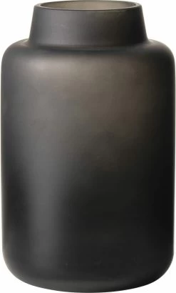Gusta - Vaas - Zwart - Glas - ø10x16cm