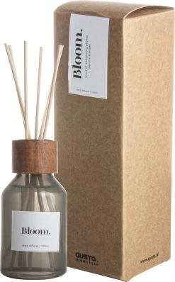 Gusta Diffuser - Bloom - Pioenrozen/Jasmijn/Amber - 100ml - Glas