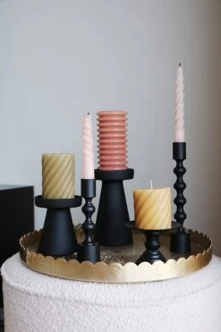 Kandelaar - Zwart Rond Klein -Gusta® 800x1200 12