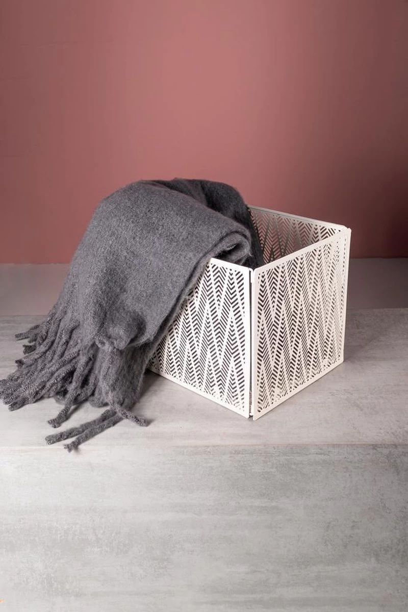 Gusta Plaid 130x170cm Antraciet 4 Gusta Plaid 130x170cm Antraciet - Afbeelding 2