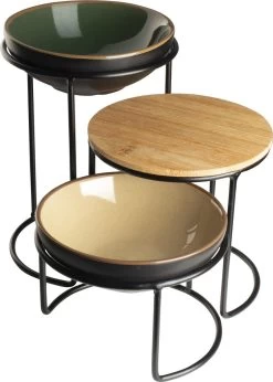 Gusta - Serveerset - Etagere - Serveertoren - 15,5x14,5x21cm