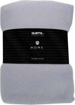 Fleecedekenset 2dlg 120x150cm Gr+Bl