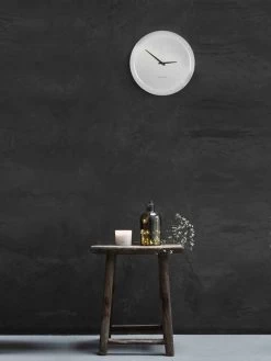 Klok Metaal Ø27,5cm Wit "time Is Now'