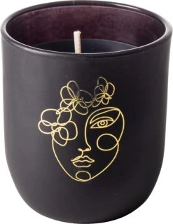 Gusta Kaars Zwart Gouden Gezicht