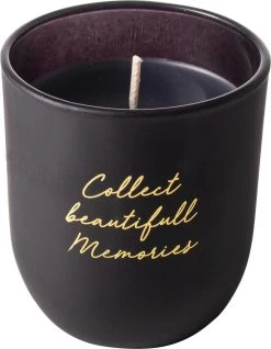 Gusta Kaars In Glas Met Tekst Ø7x8cm Zwart -Gusta® 932x1200