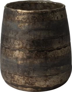 Gusta - Waxinelichthouder - Koper - ø12x17cm