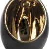 Gusta - Waxinelichthouder Ei - Goud Zwart - 11x12x14,5cm -Gusta® 959x1200